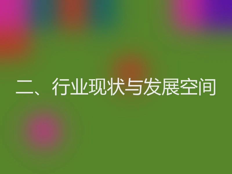 二、行业现状与发展空间