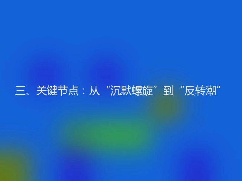 三、关键节点：从“沉默螺旋”到“反转潮”