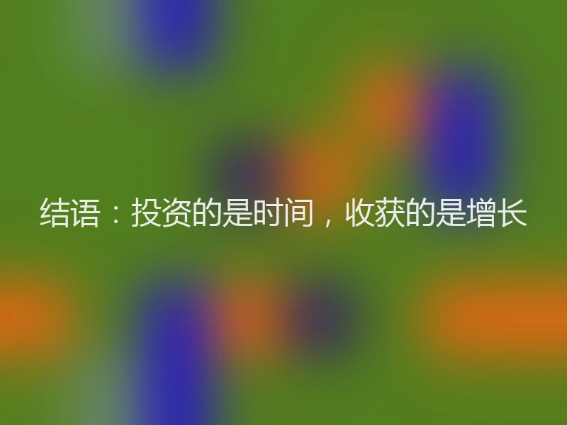 结语：投资的是时间，收获的是增长