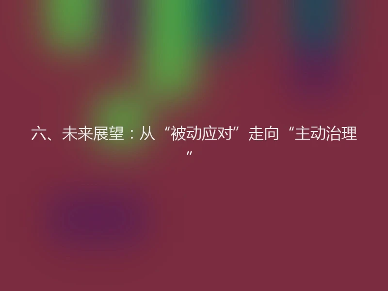 六、未来展望：从“被动应对”走向“主动治理”