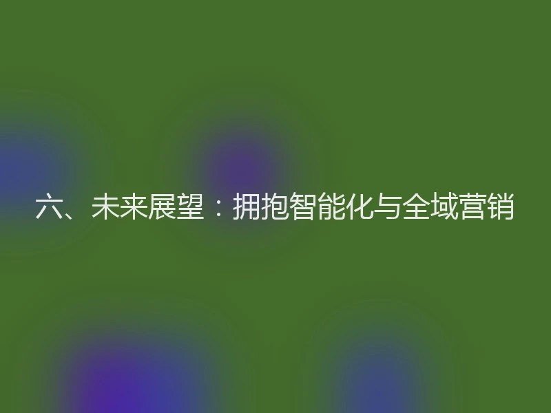 六、未来展望：拥抱智能化与全域营销