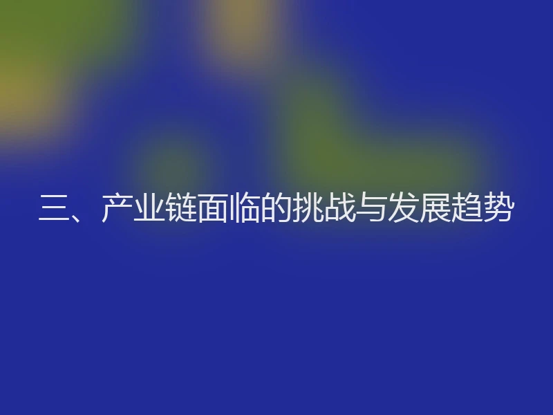 三、产业链面临的挑战与发展趋势