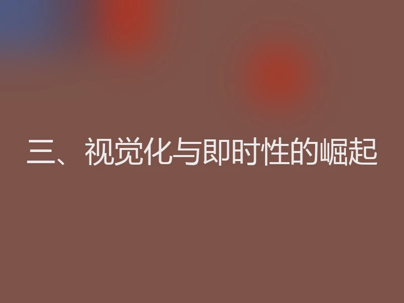 三、视觉化与即时性的崛起