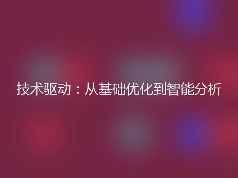 技术驱动：从基础优化到智能分析