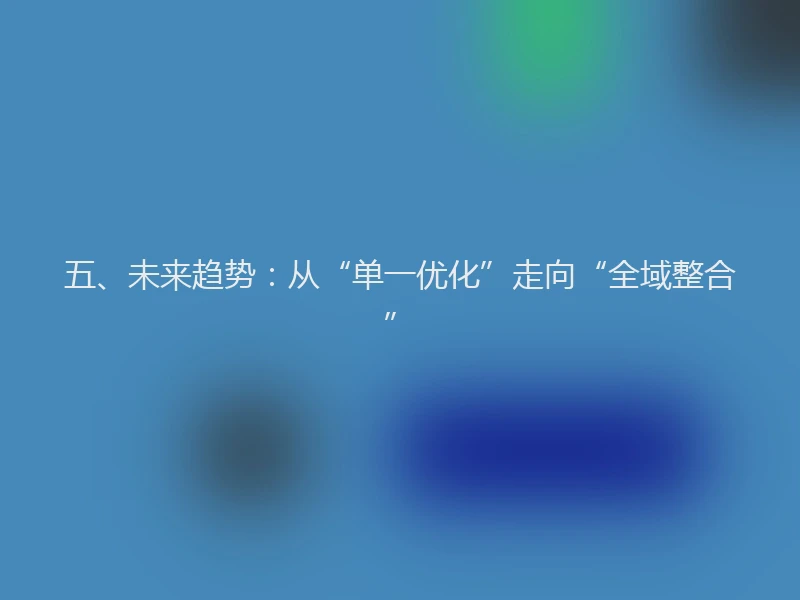 五、未来趋势：从“单一优化”走向“全域整合”