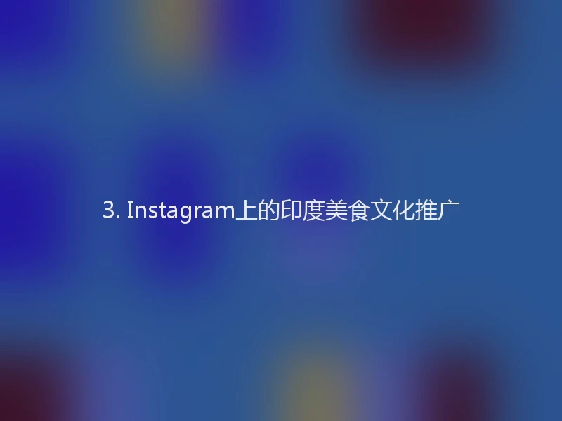 3. Instagram上的印度美食文化推广