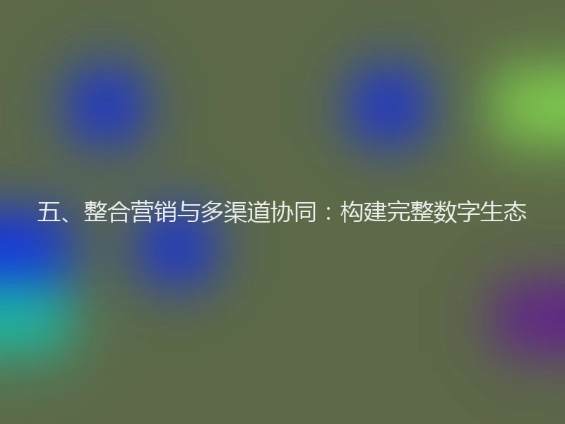 五、整合营销与多渠道协同:构建完整数字生态