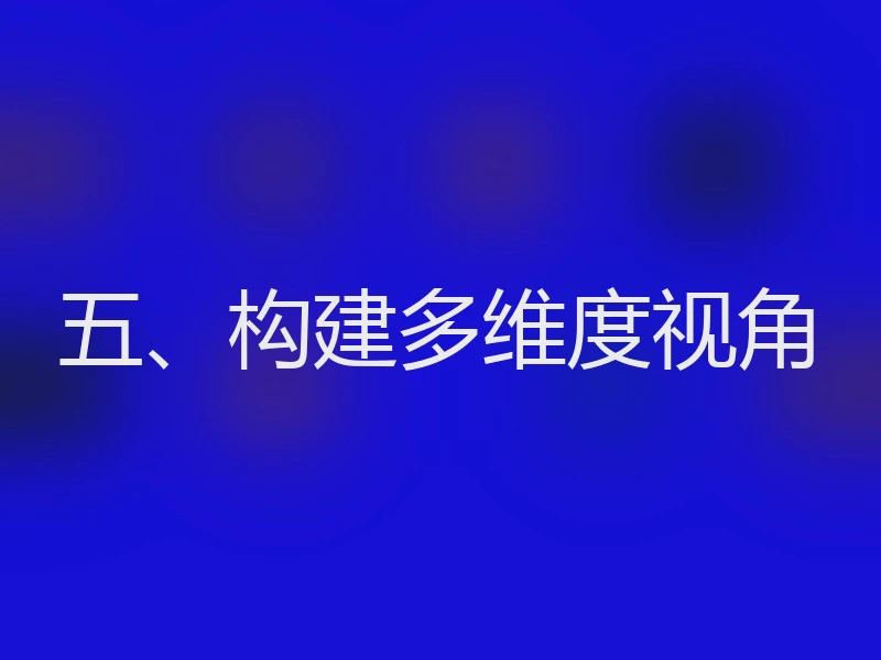 五、构建多维度视角