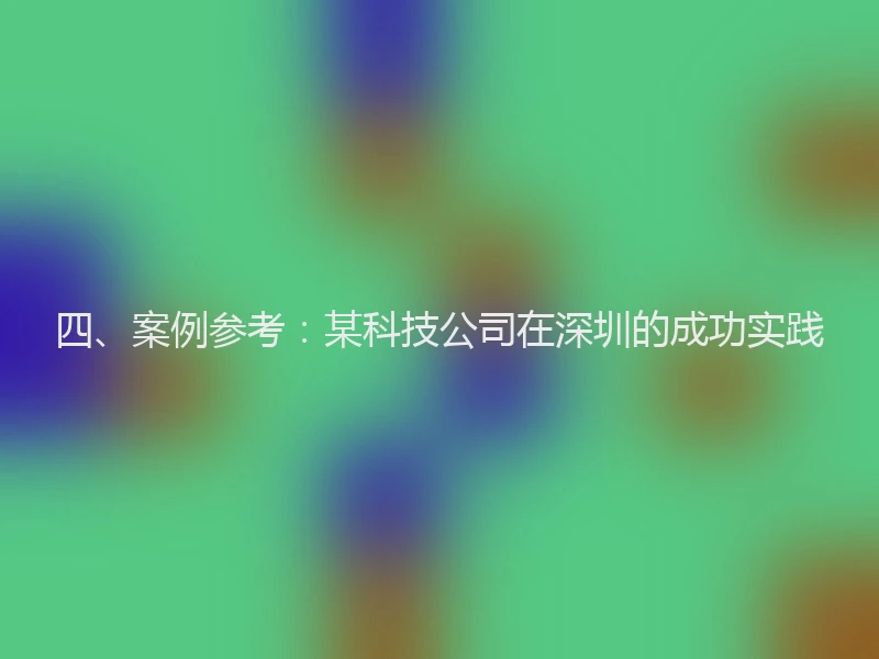 四、案例参考：某科技公司在深圳的成功实践