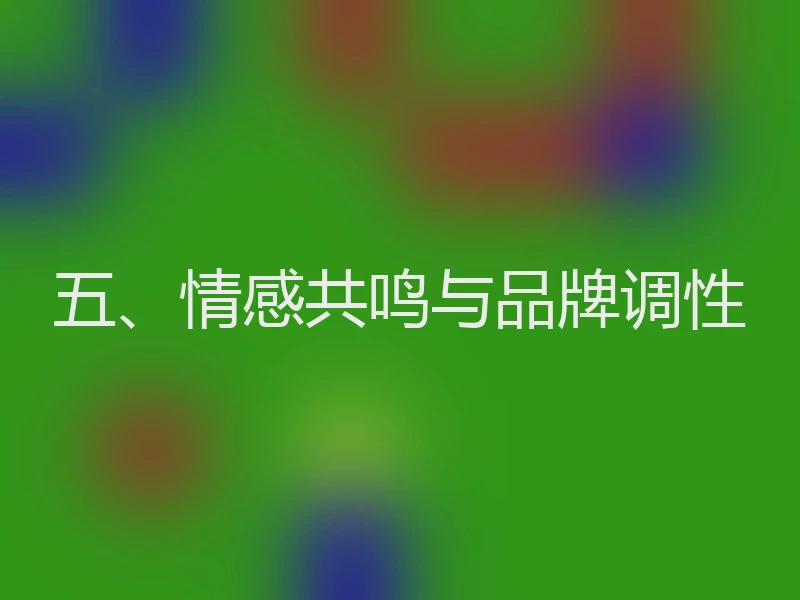五、情感共鸣与品牌调性