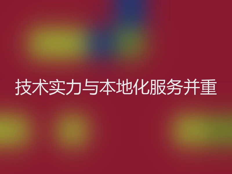 技术实力与本地化服务并重