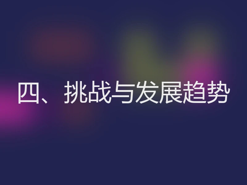 四、挑战与发展趋势