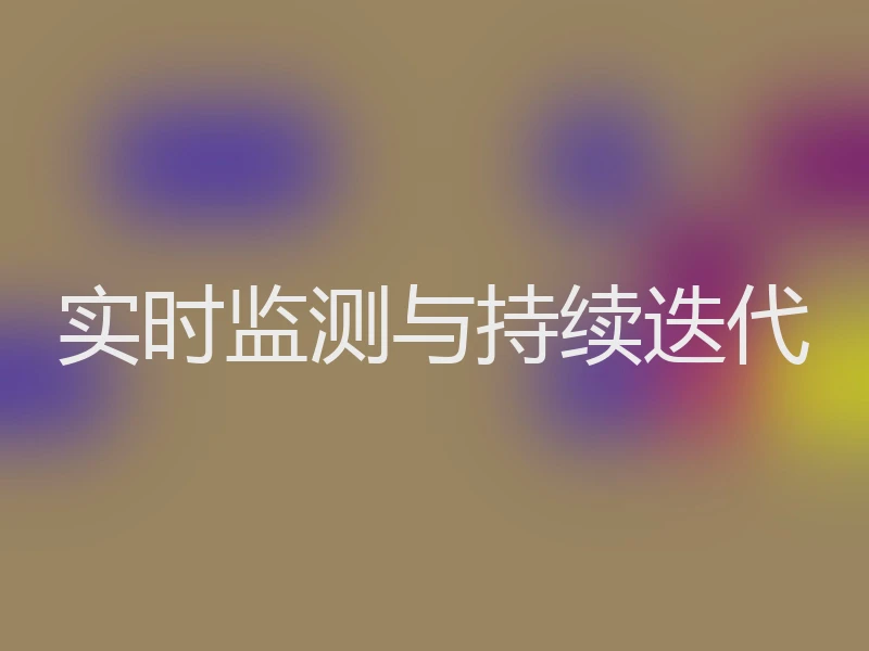 实时监测与持续迭代