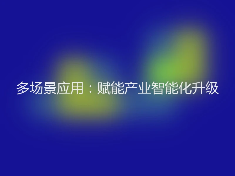 多场景应用：赋能产业智能化升级