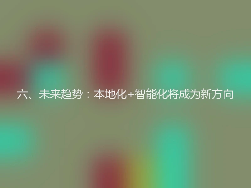六、未来趋势：本地化+智能化将成为新方向