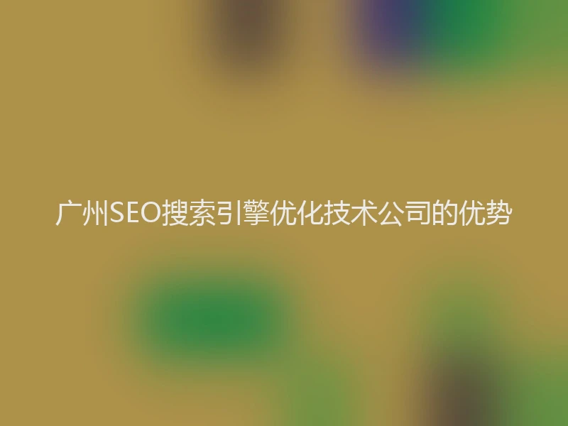 广州SEO搜索引擎优化技术公司的优势