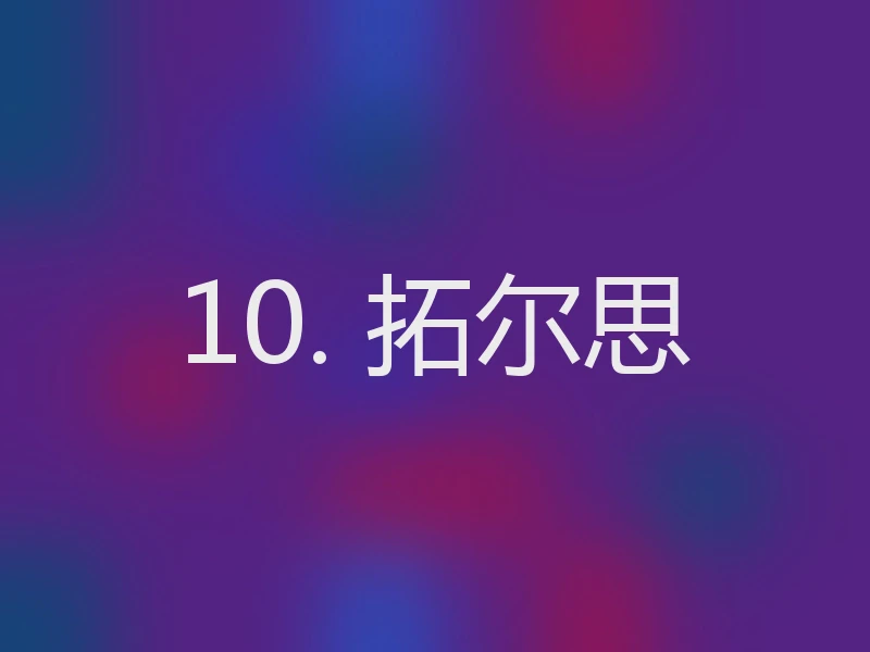 10. 拓尔思