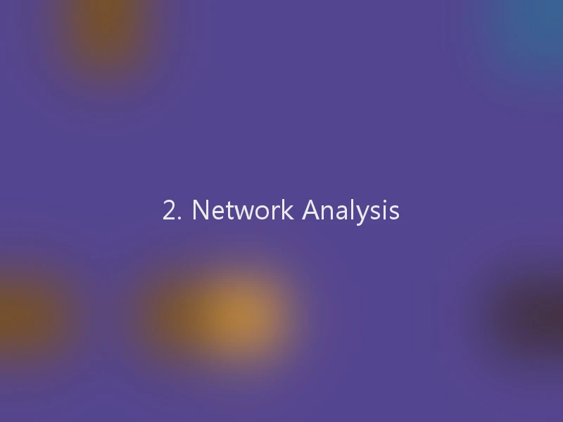 2. Network Analysis