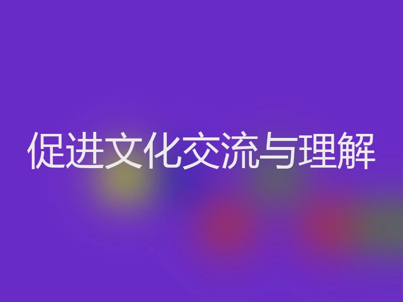 促进文化交流与理解