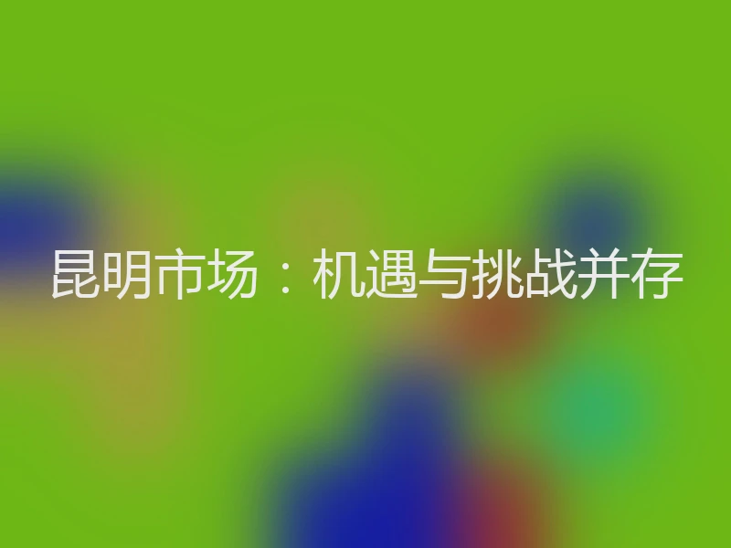 昆明市场：机遇与挑战并存