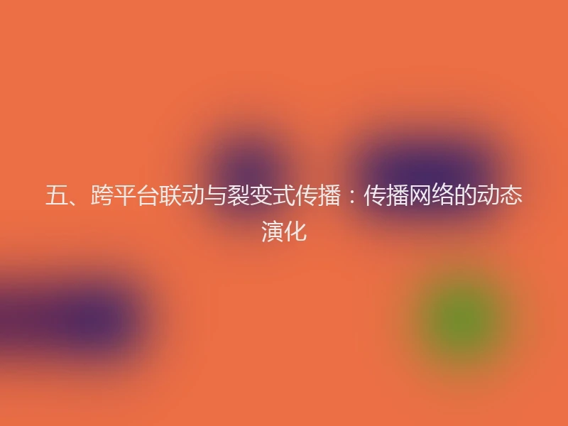五、跨平台联动与裂变式传播：传播网络的动态演化