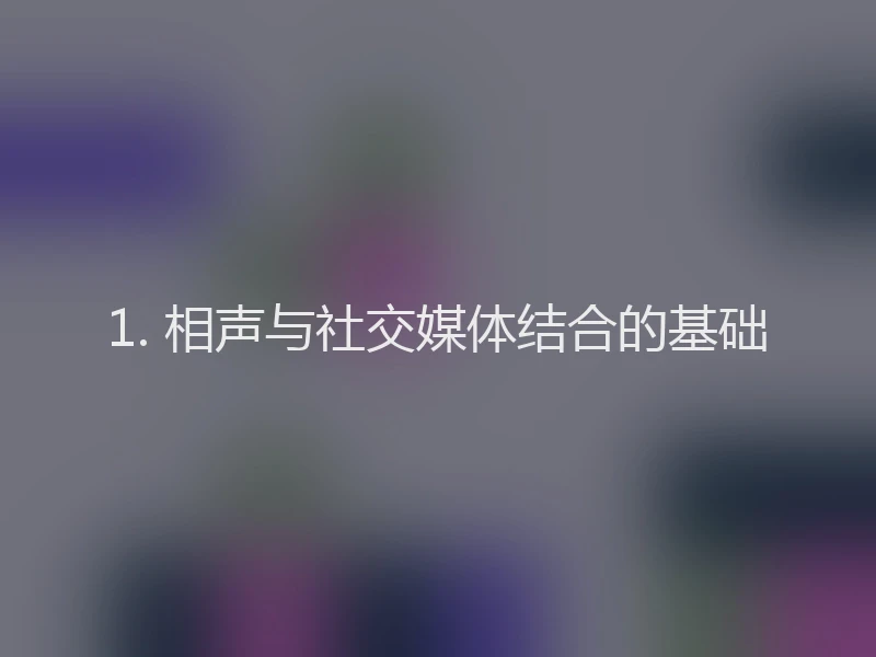 1. 相声与社交媒体结合的基础
