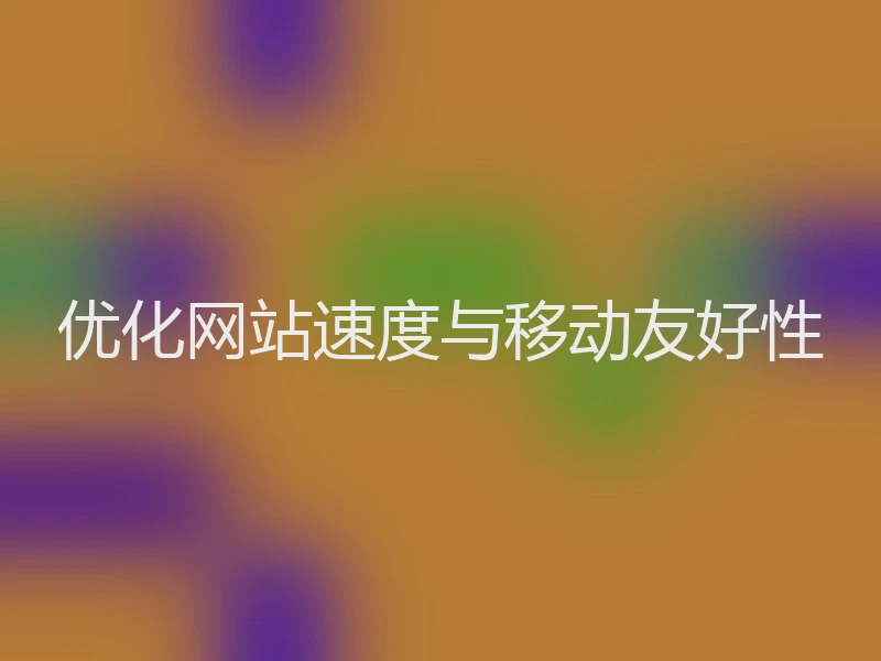 优化网站速度与移动友好性