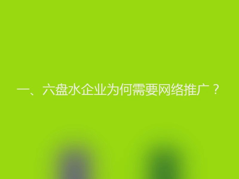 一、六盘水企业为何需要网络推广？