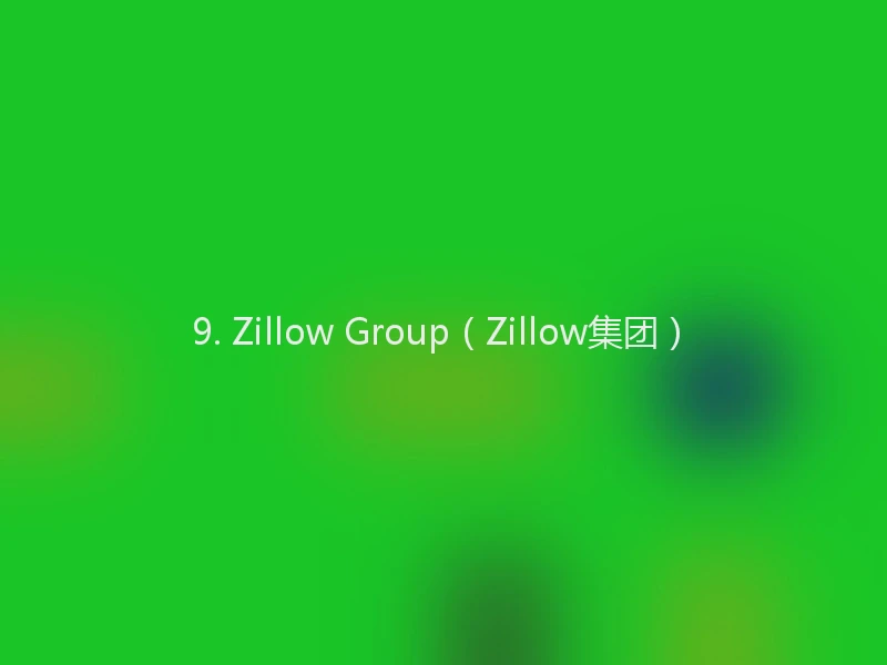 9. Zillow Group（Zillow集团）