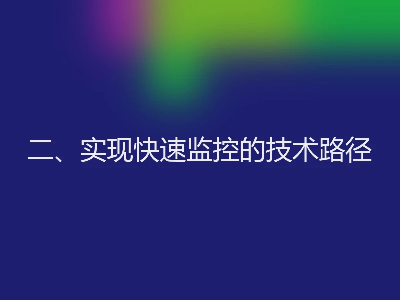 二、实现快速监控的技术路径