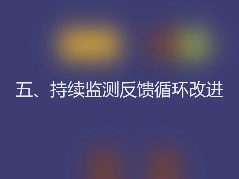 五、持续监测反馈循环改进