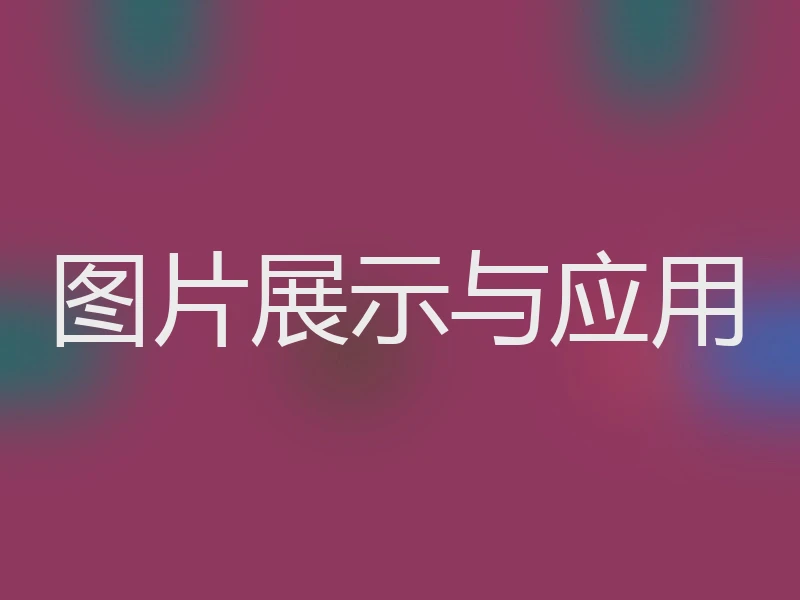 图片展示与应用