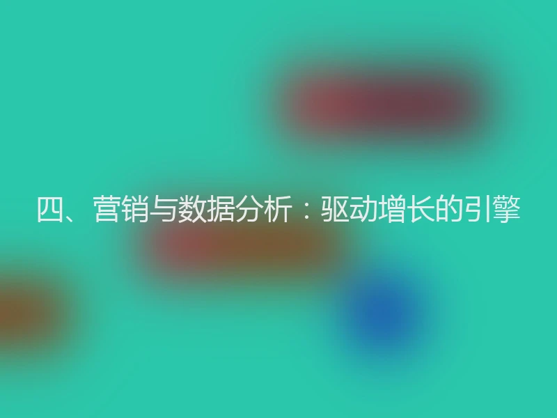 四、营销与数据分析：驱动增长的引擎