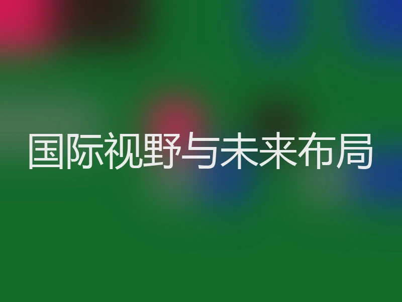 国际视野与未来布局