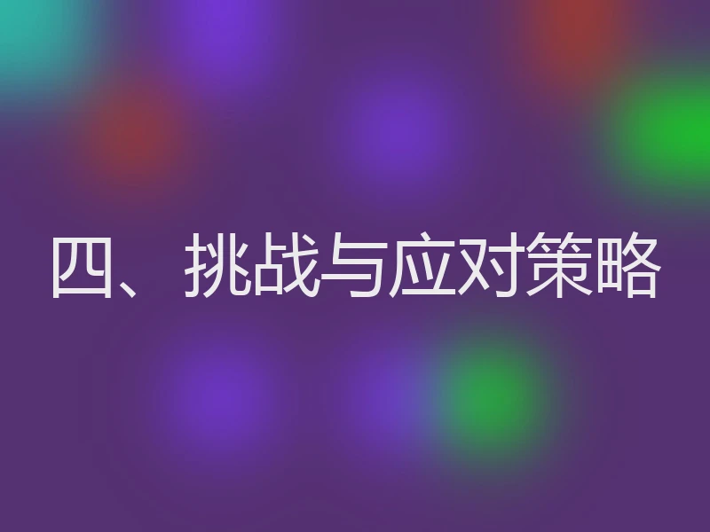 四、挑战与应对策略