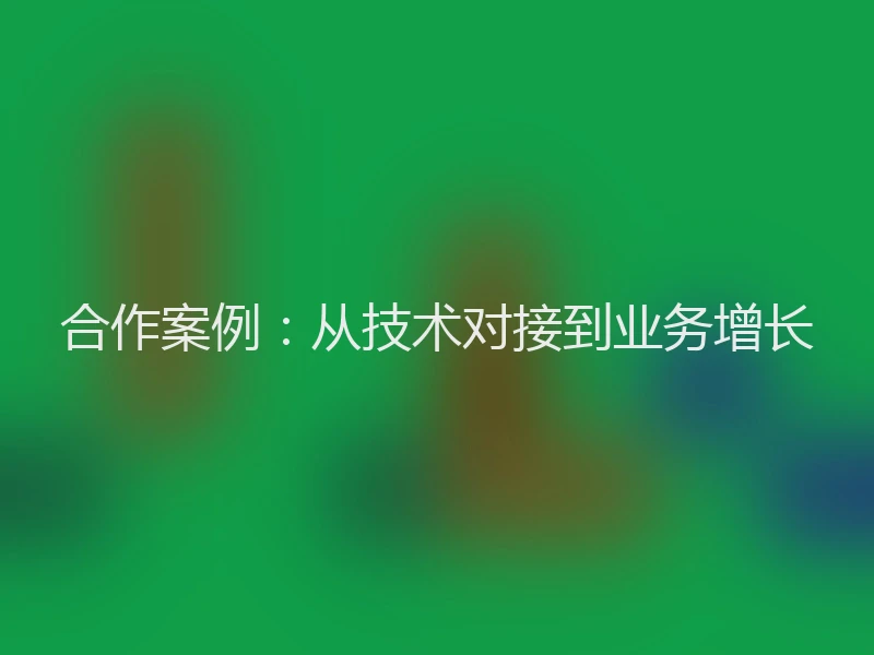 合作案例：从技术对接到业务增长