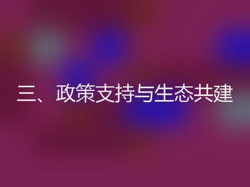 三、政策支持与生态共建