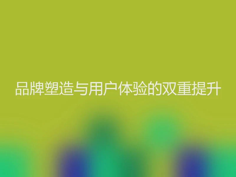 品牌塑造与用户体验的双重提升