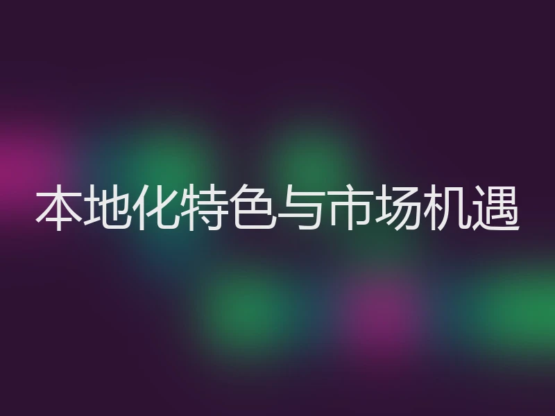 本地化特色与市场机遇
