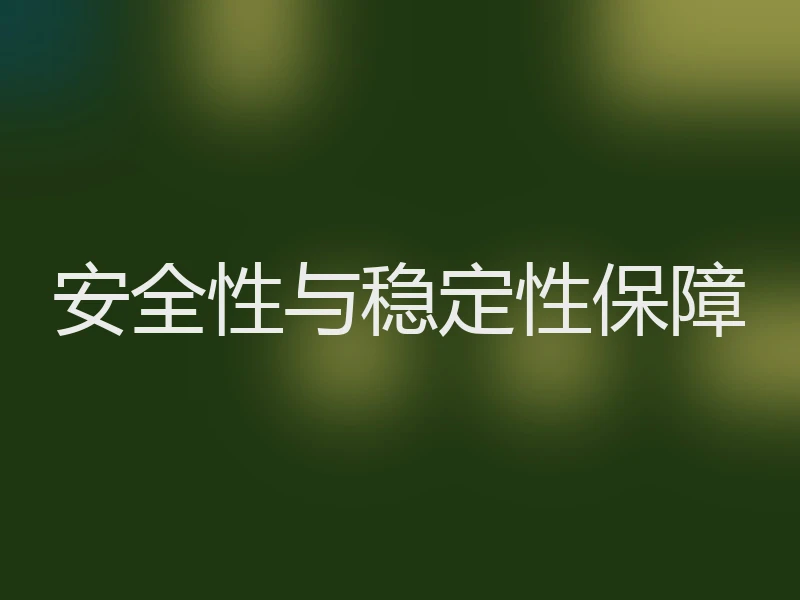 安全性与稳定性保障