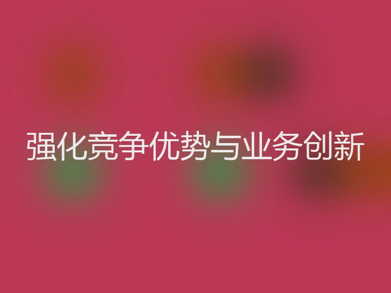 强化竞争优势与业务创新