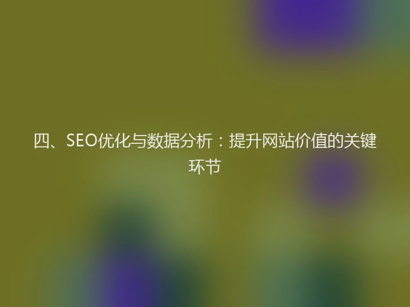 四、SEO优化与数据分析:提升网站价值的关键环节