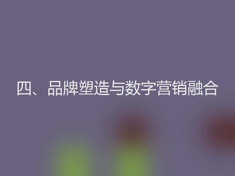 四、品牌塑造与数字营销融合