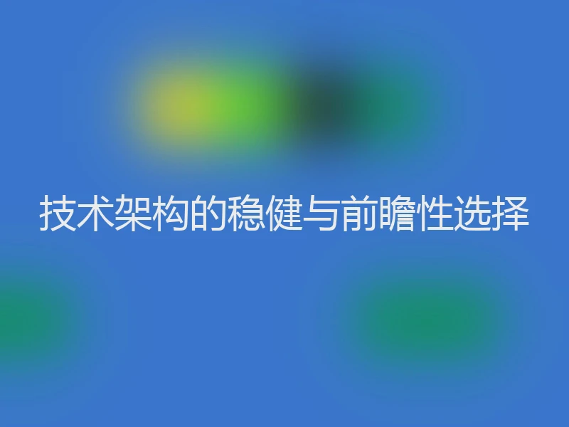 技术架构的稳健与前瞻性选择