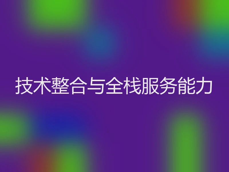 技术整合与全栈服务能力