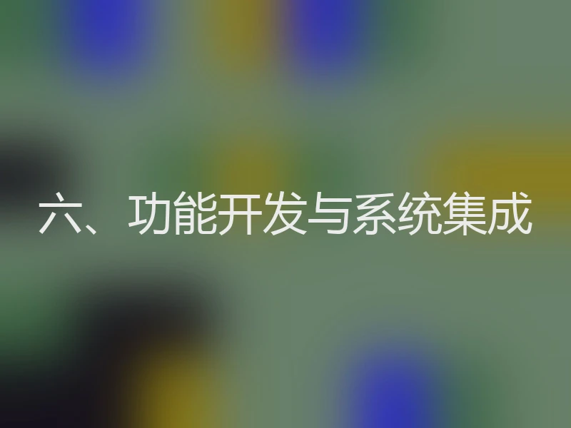 六、功能开发与系统集成
