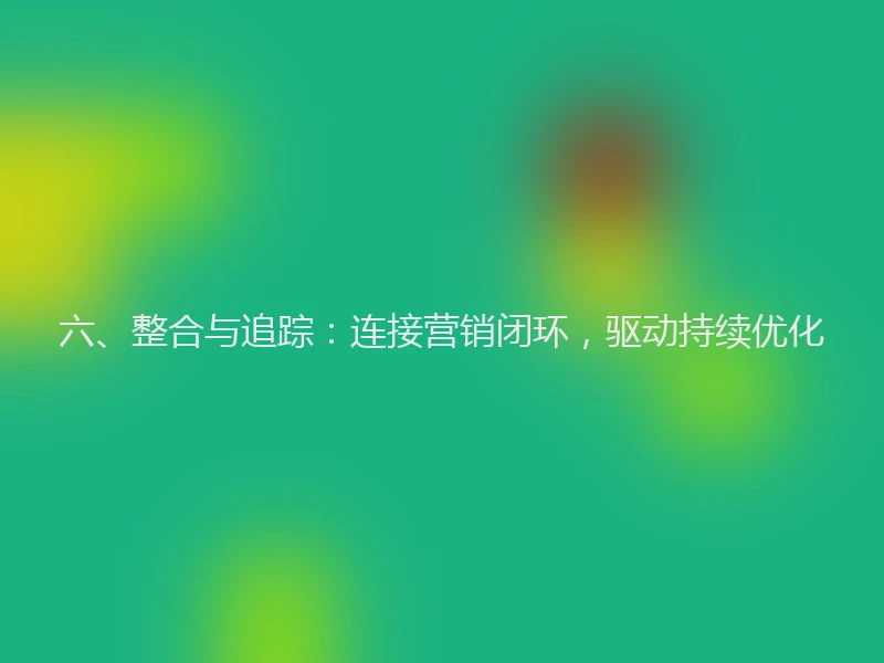 六、整合与追踪：连接营销闭环，驱动持续优化