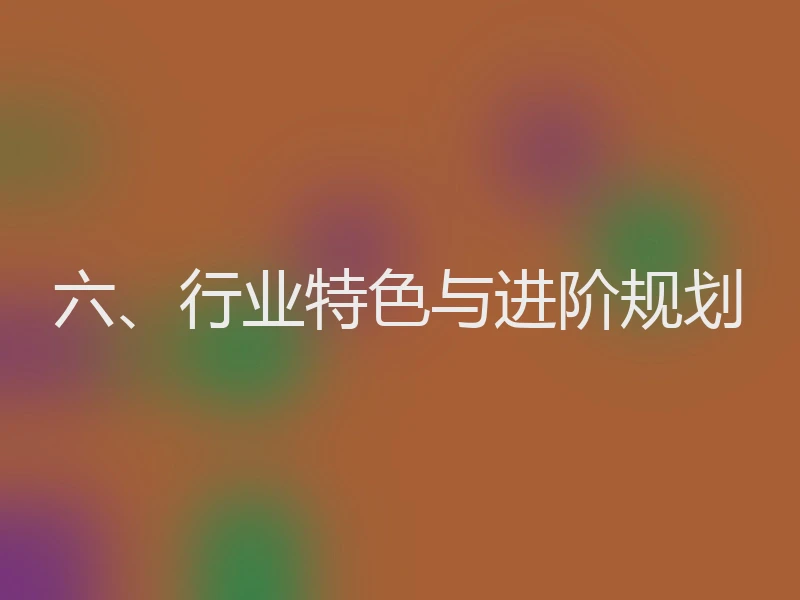 六、行业特色与进阶规划