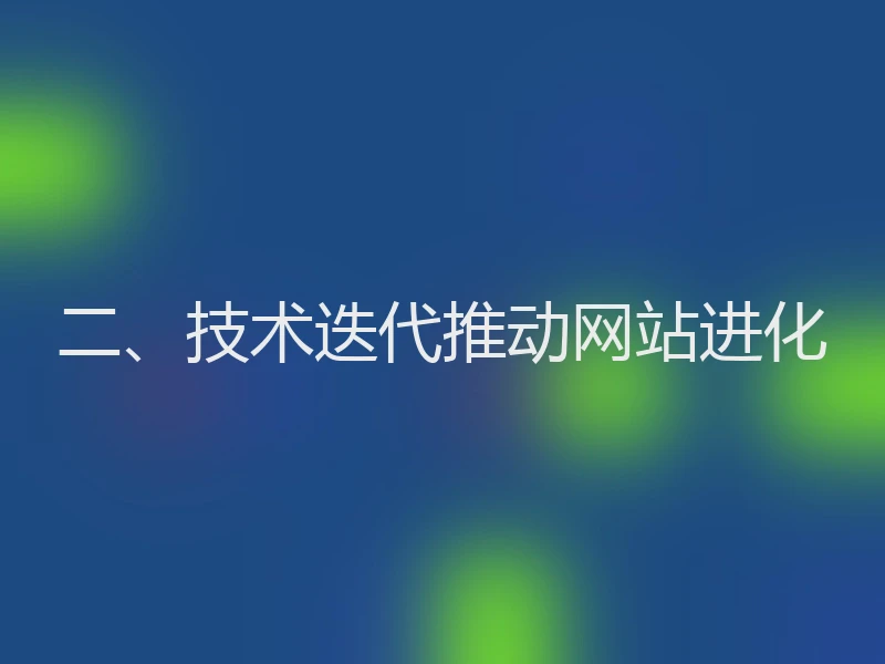 二、技术迭代推动网站进化