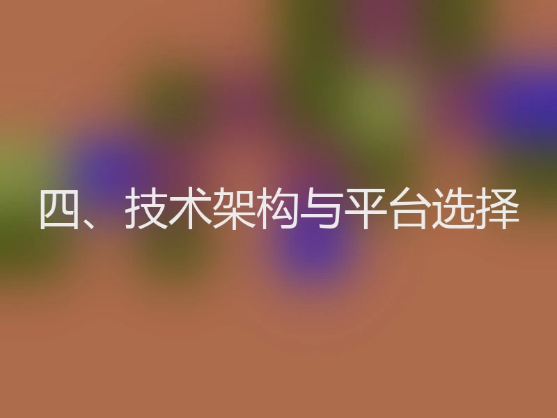 四、技术架构与平台选择